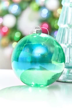 6" Green Iridescent Ball Ornament