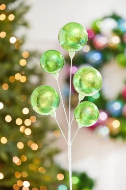 15" Green Iridescent Ball Pick