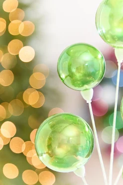 15" Green Iridescent Ball Pick