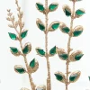 30" Green Jeweled Glitter Spray