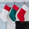 Green Stocking with Red Trim