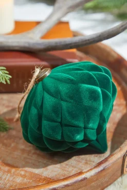 6” Green Velvet Onion Ornament