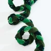 66" Green Velvet Sequin Braided Roping