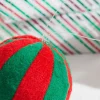 4” Gumdrop Ball Ornament - Red/Green