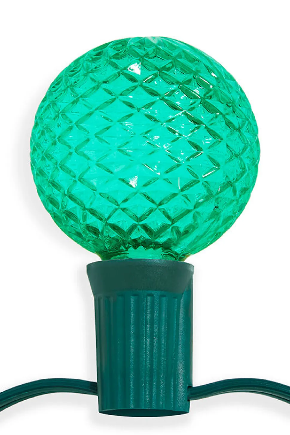 G50 Wonderful LED SMD Bulb (25 bulbs/bag) - Faceted, Green