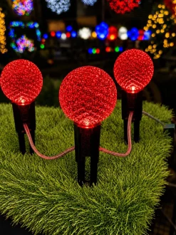 G50 Wonderful LED SMD Bulb (25 bulbs/bag) - Faceted, Red