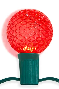 G50 Wonderful LED SMD Bulb (25 bulbs/bag) - Faceted, Red
