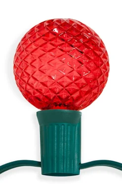G50 Wonderful LED SMD Bulb (25 bulbs/bag) - Faceted, Red