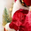 21" Hallelujah Santa With Tree On Base