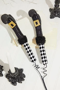 27” Halloween Witch Boots Spray