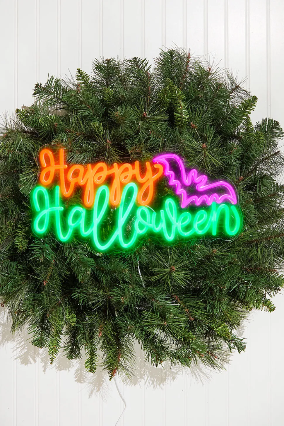 17.7" Happy Halloween Lit Neon Sign