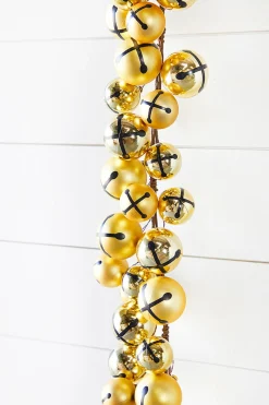 5’ Holiday Gold Jingle Bells Garland