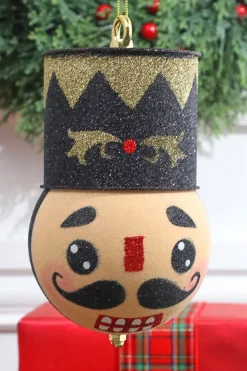 8.5” Holiday Nutcracker Black Ornament