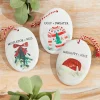 4.5" Holiday Resin Disc Ornament
