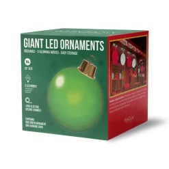 HoliGlow Inflatable LED Ornament - 20" Green