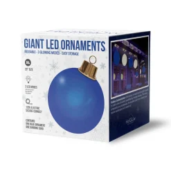 20" HoliGlow Inflatable LED Ornament - 20" Blue