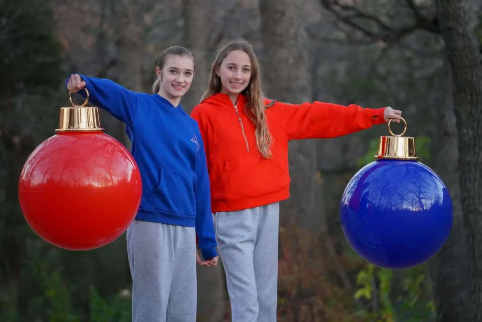 20" HoliGlow Inflatable LED Ornament - 20" Blue