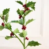 30” Holly Stem With Red Berries