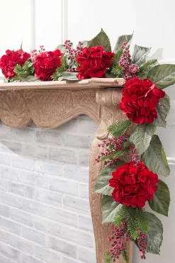 60" Hydrangea Berry Pine Garland