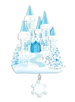 6" Ice Castle Customizable Ornament