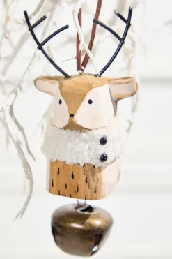 Icon with Bell Wood Ornament