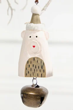 Icon with Bell Wood Ornament