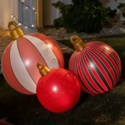 Inflatable Christmas Ornaments - Set of 3