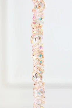 11.5" Iridescent Glass Icicle Ornament