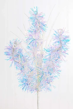 21.5" Iridescent Grass Spray