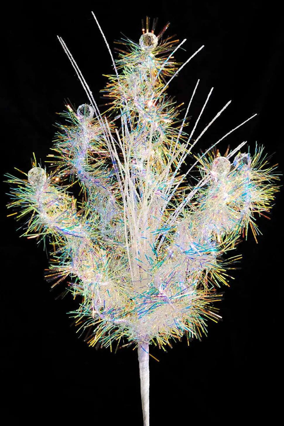21.5" Iridescent Grass Spray