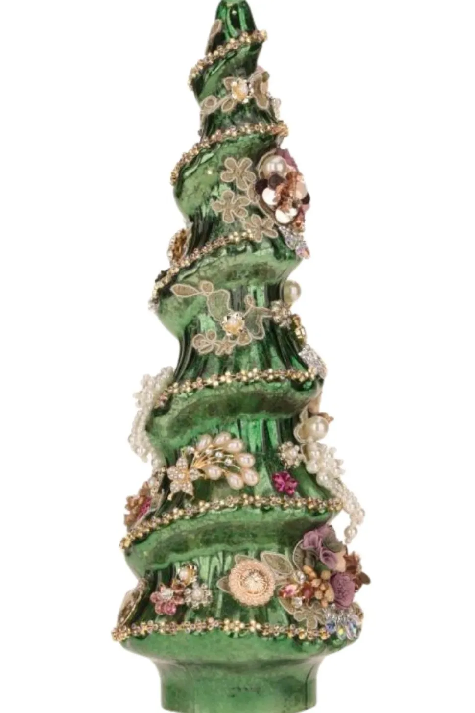 15" Jeweled Christmas Tree, Green - Mark Roberts