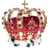 8.5" Jeweled King Crown, Red - Mark Roberts