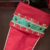 25” Jeweled Trim Velvet Stocking