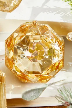 4"-5" Jewel Ornament - Champagne
