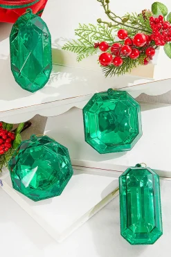 4"-5" Jewel Ornament - Green