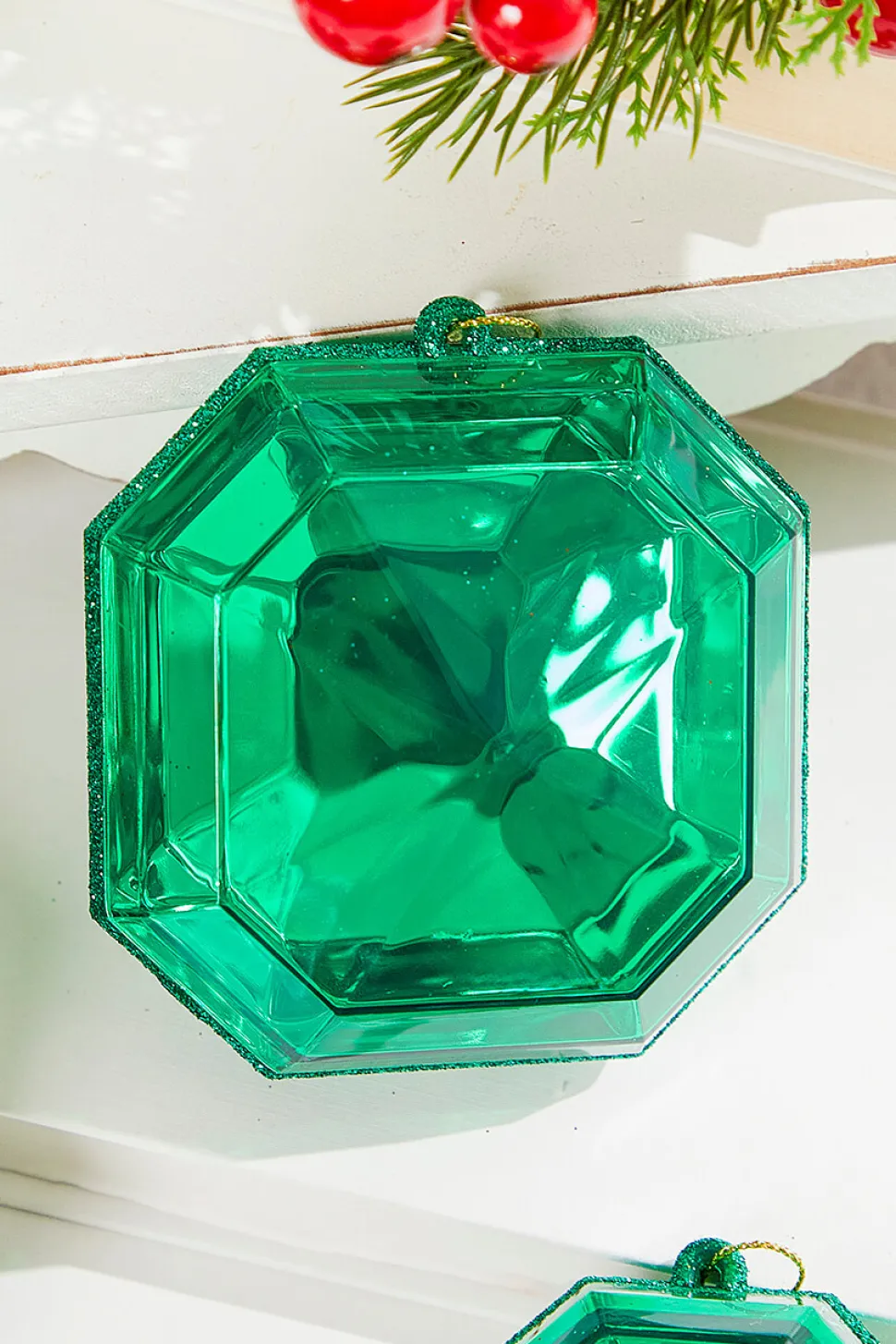 4"-5" Jewel Ornament - Green