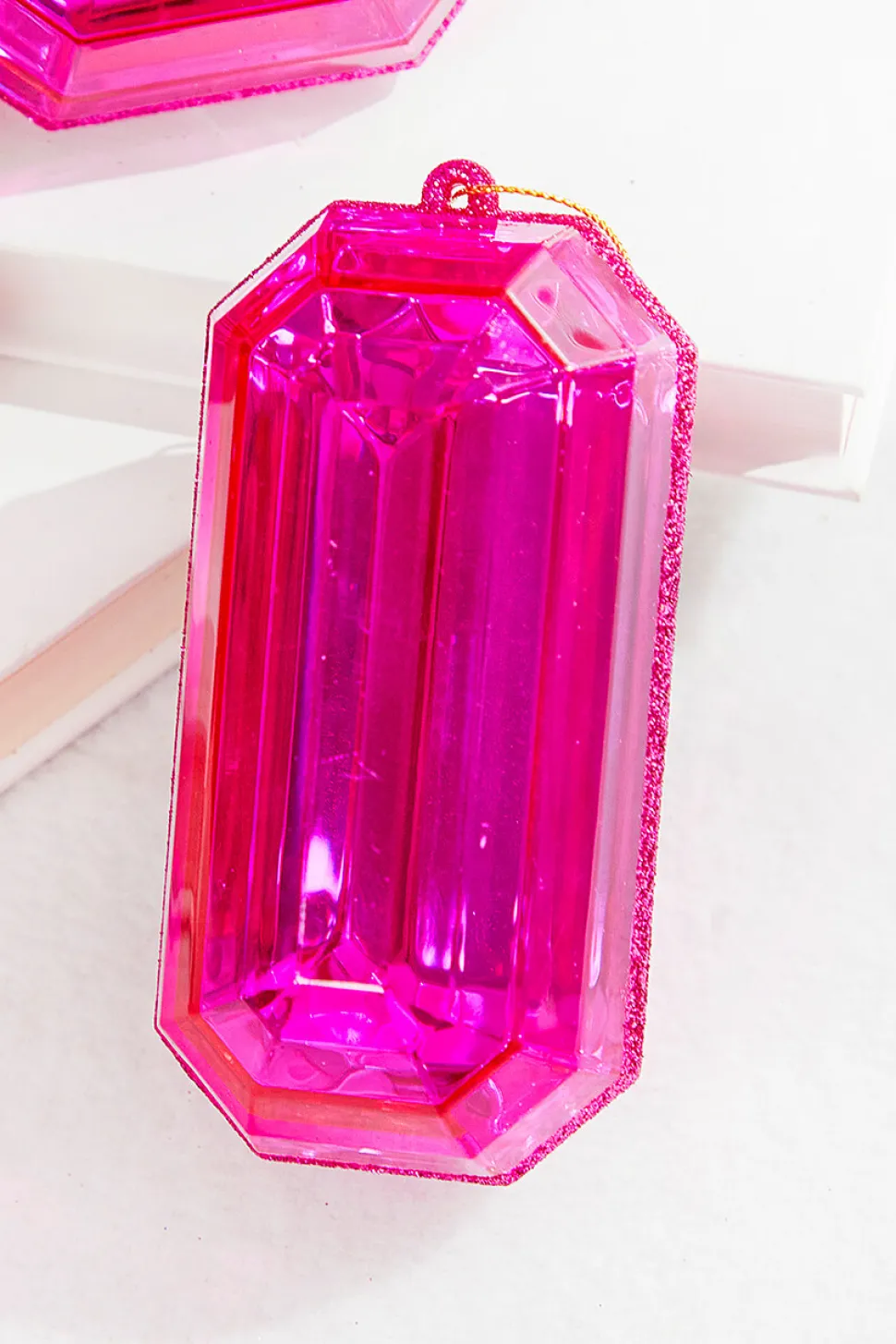 4"-5" Jewel Ornament - Pink