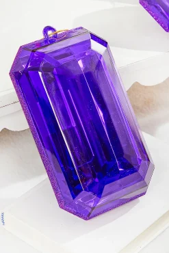 8" Jewel Ornament - Purple