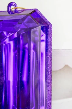 8" Jewel Ornament - Purple