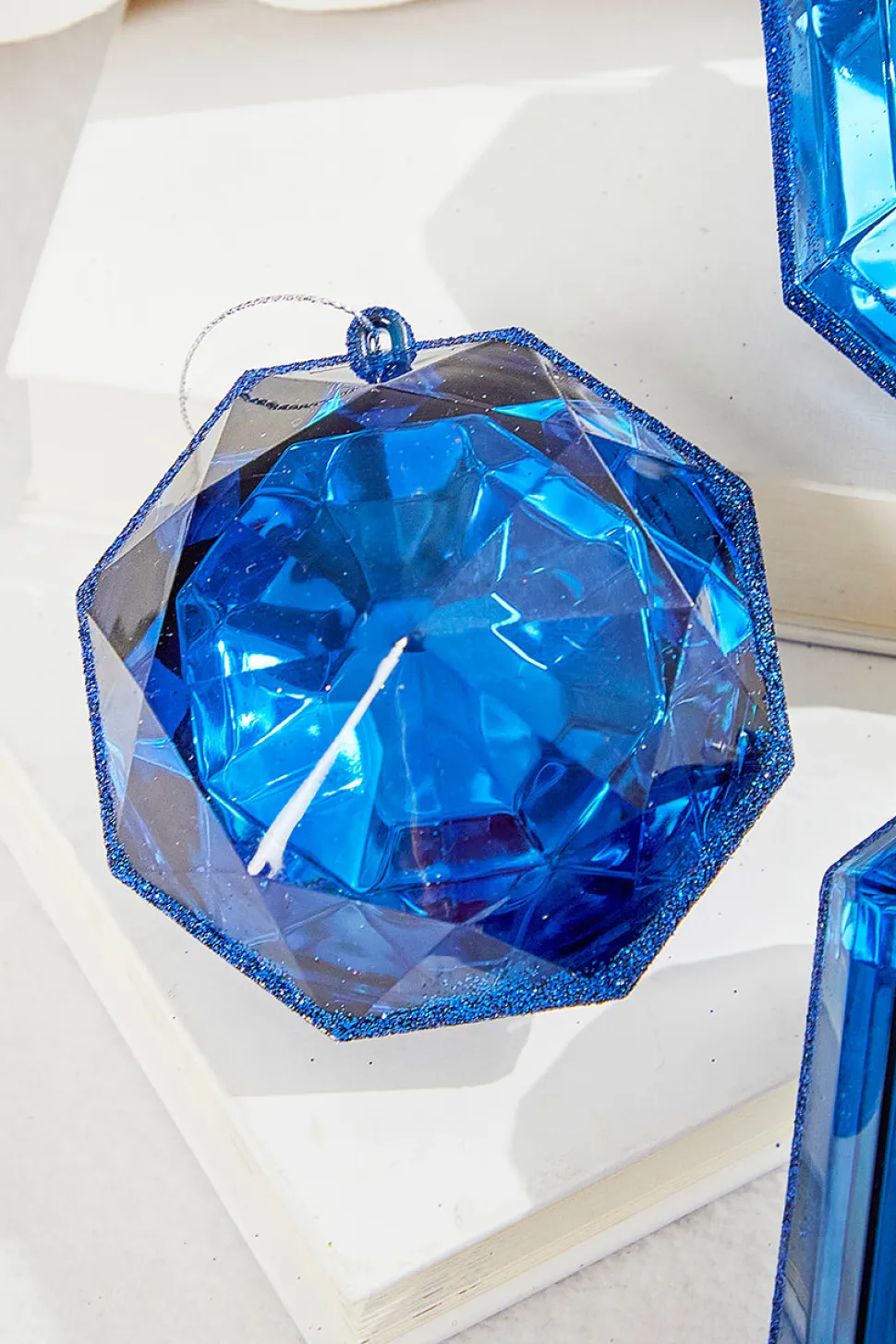 4"-5" Jewel Ornament - Sapphire