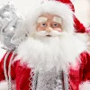 21" Jewel Santa With Snowflake On Base