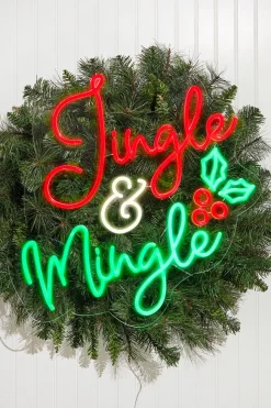 23.1" Jingle & Mingle Lit Neon Sign
