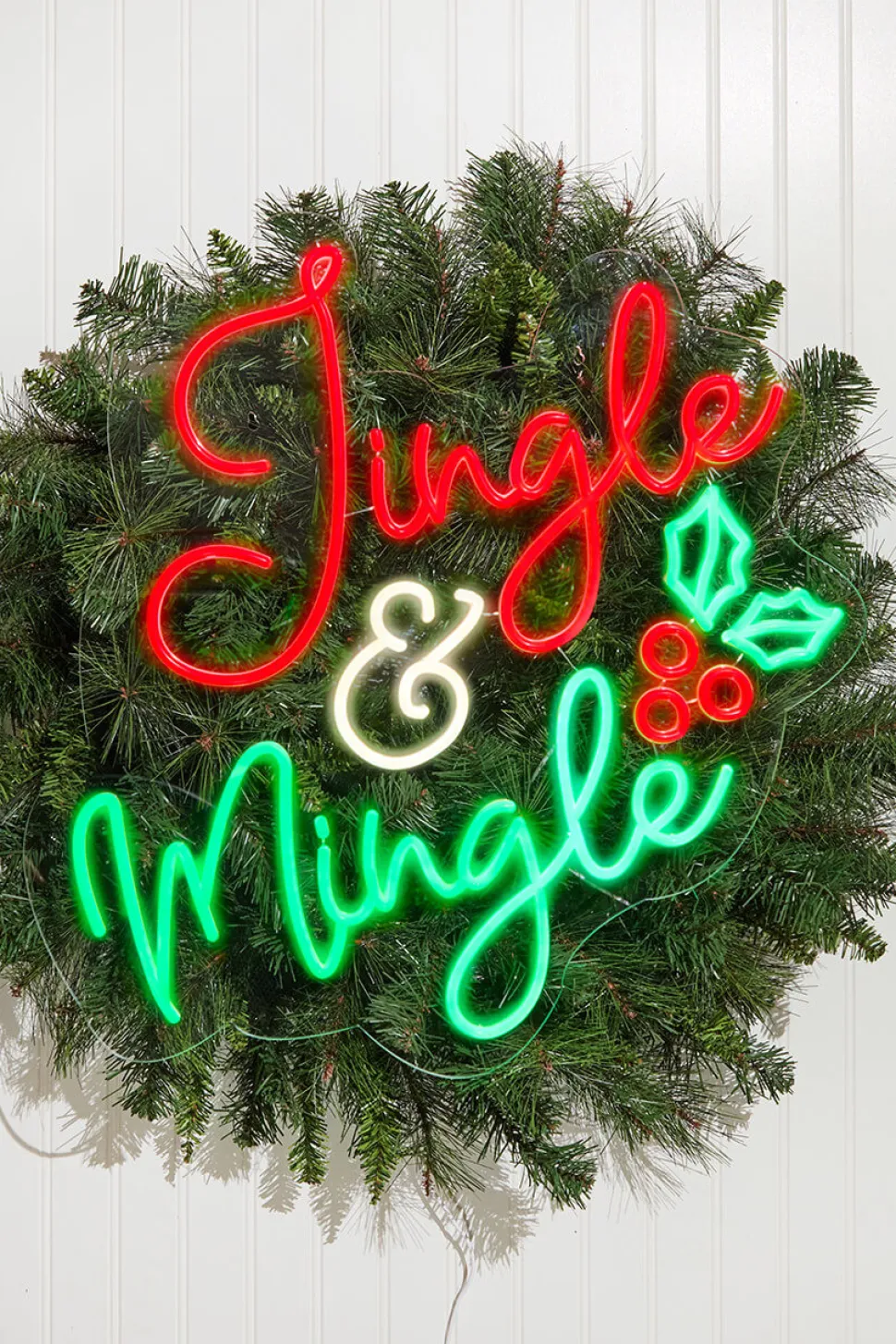 23.1" Jingle & Mingle Lit Neon Sign
