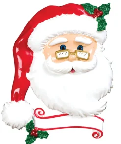 4" Jolly Santa Customizable Ornament