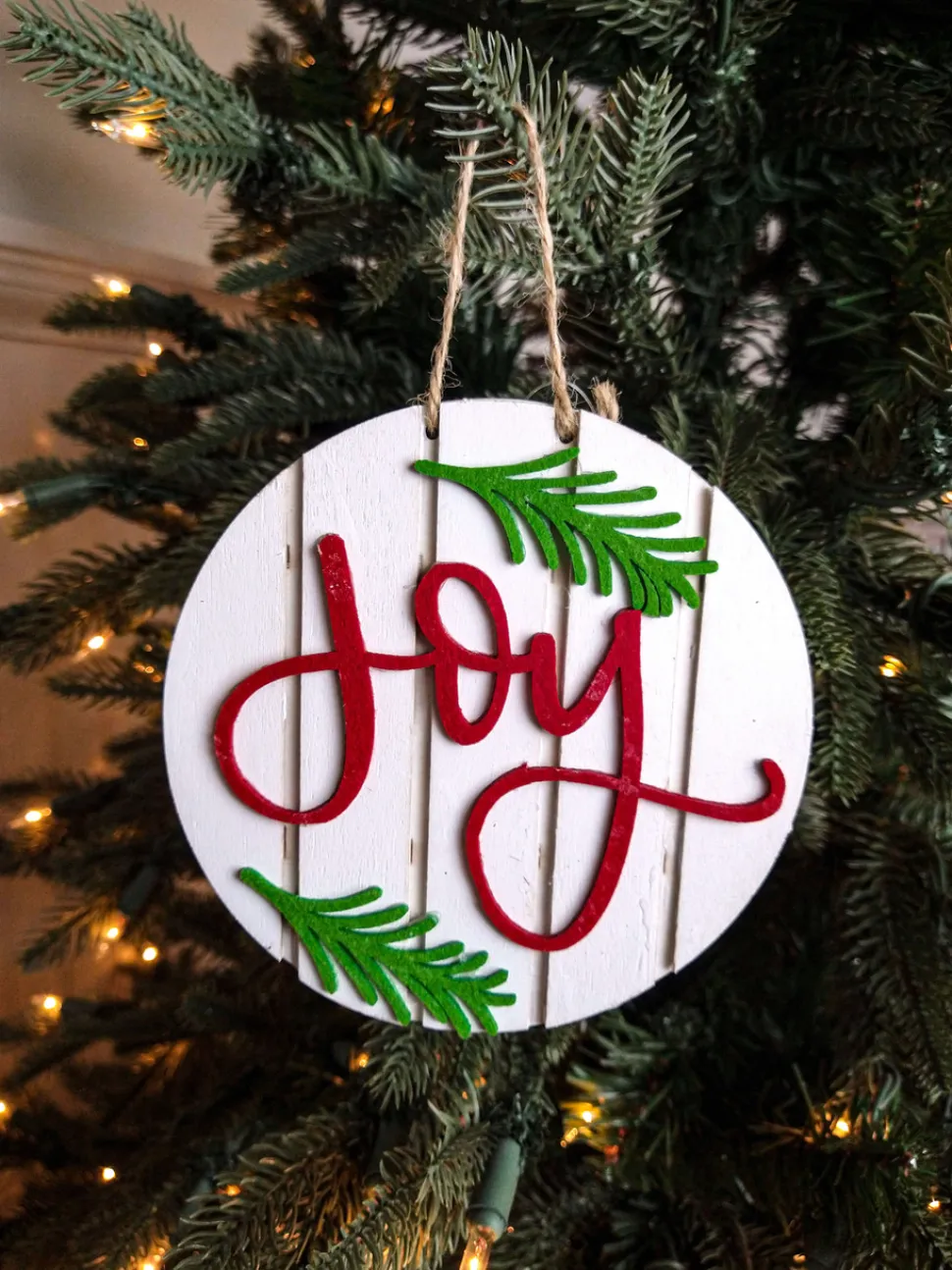5” Joy Christmas Ornament