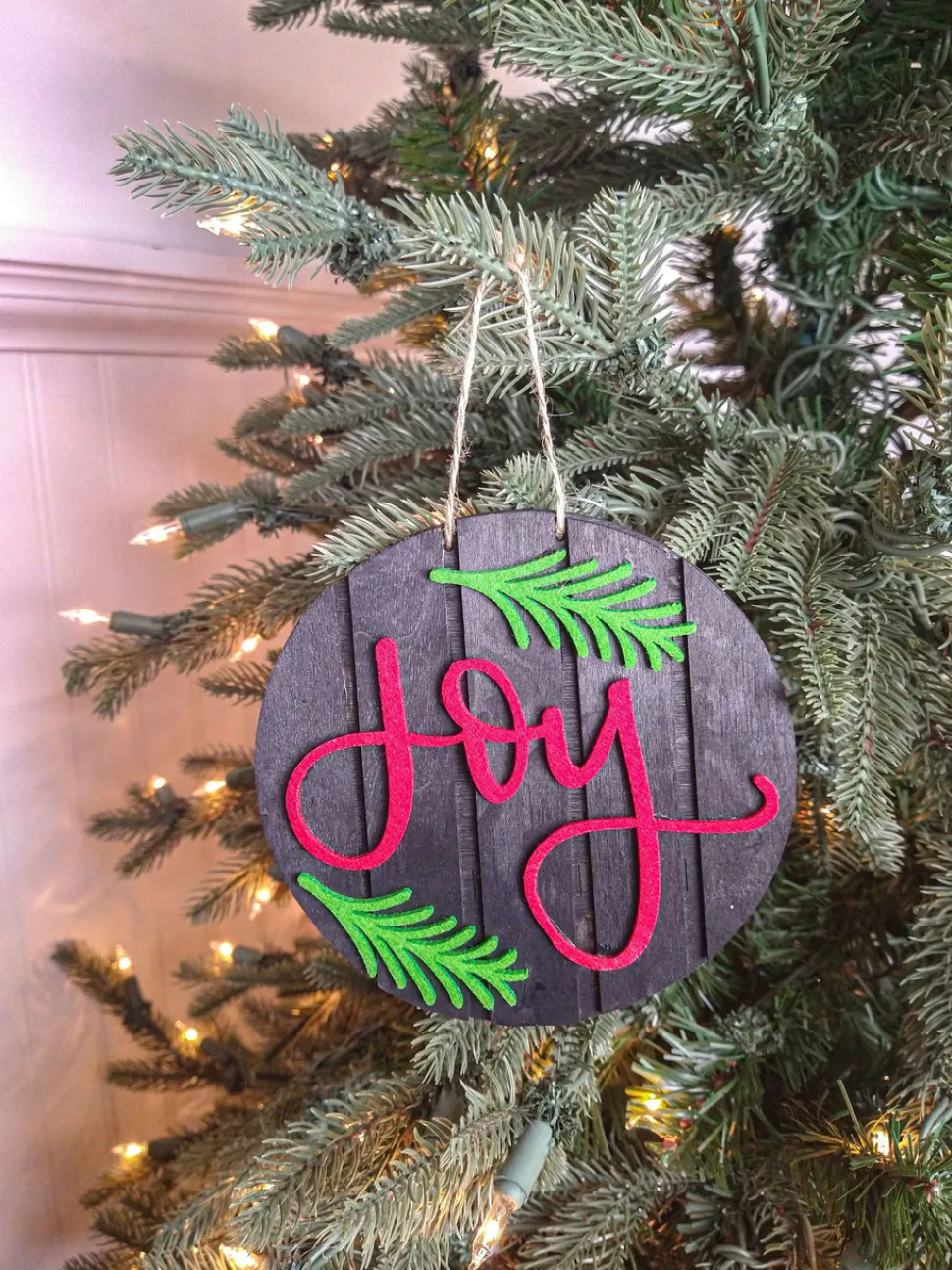 5” Joy Christmas Ornament