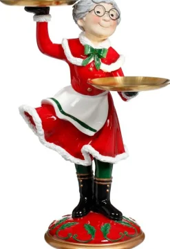 24" Joyful Mrs.Claus with Tray - Mark Roberts