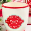 3.5" "Just For Santa" Ceramic Cup