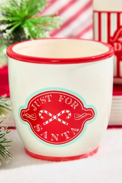 3.5" "Just For Santa" Ceramic Cup