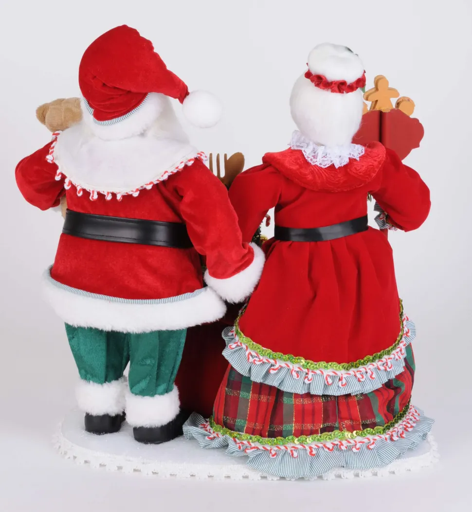 Karen Didion Lighted Cookie Bakery Santa
